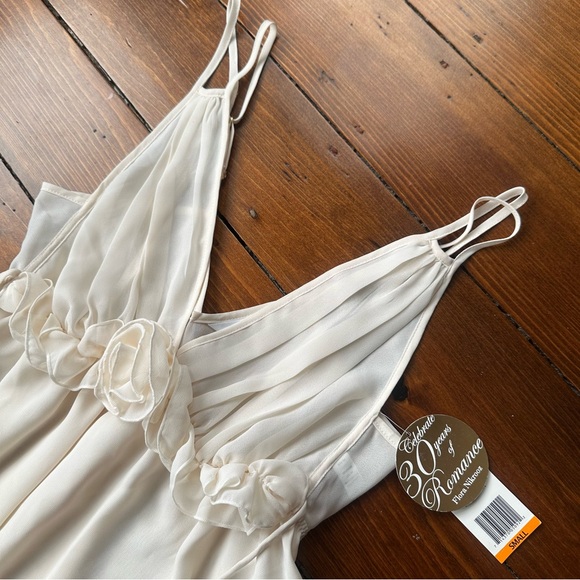 Flora Rosette Ruffle Slip Dress NWT - Picture 3 of 7